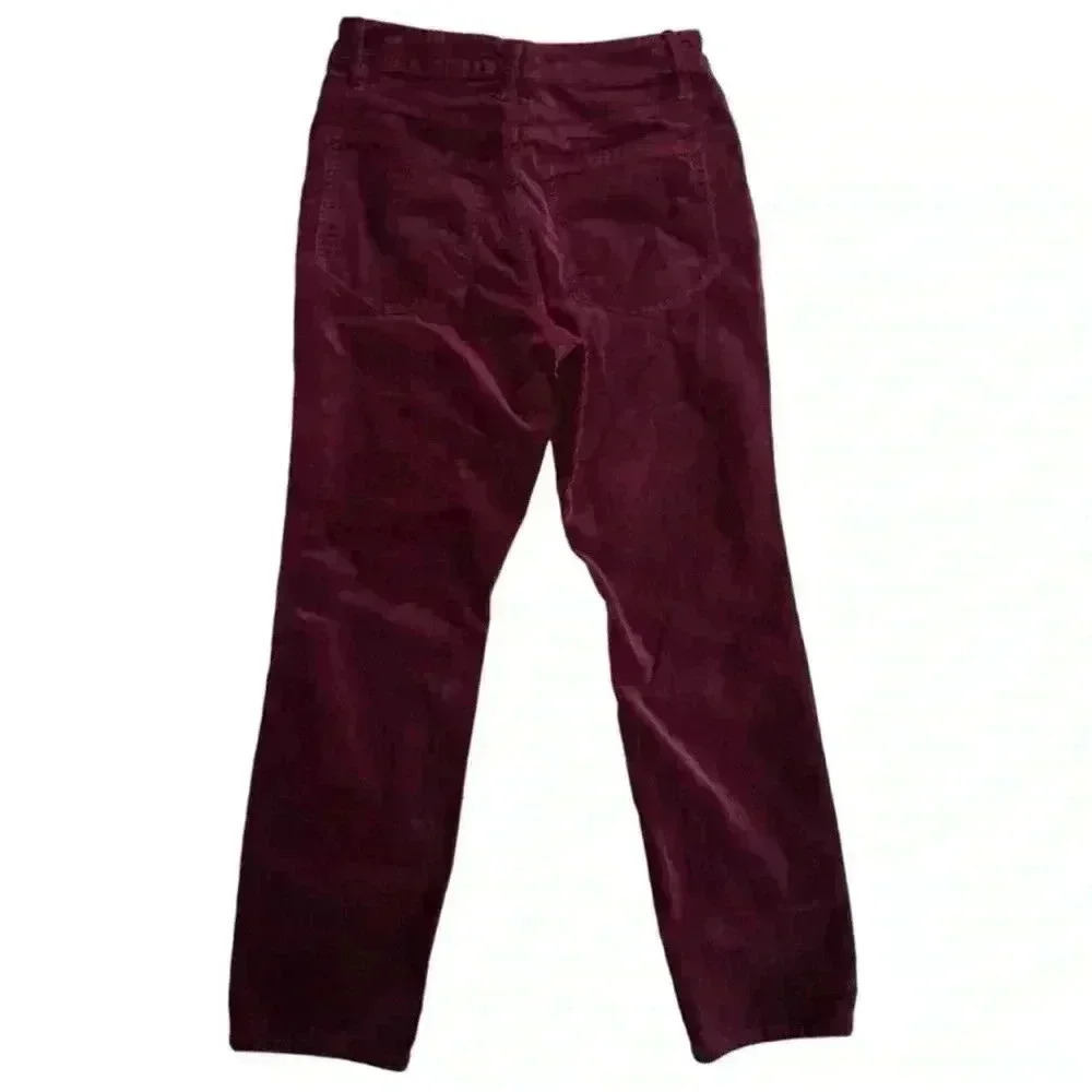 Good American corduroy maroon/burgundy pants size 6/28 - Picture 2 of 5